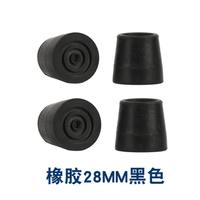 Sturdy Mobility Walker Accessories with Wheels 黑色橡胶28脚垫4个