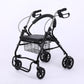 Sturdy Portable Wheelchairs for Seniors 黑踏板+购物筐