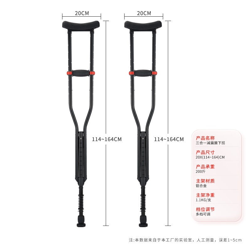 Adjustable Aluminum Alloy Crutches for Disabled Mobility YC8110HT2