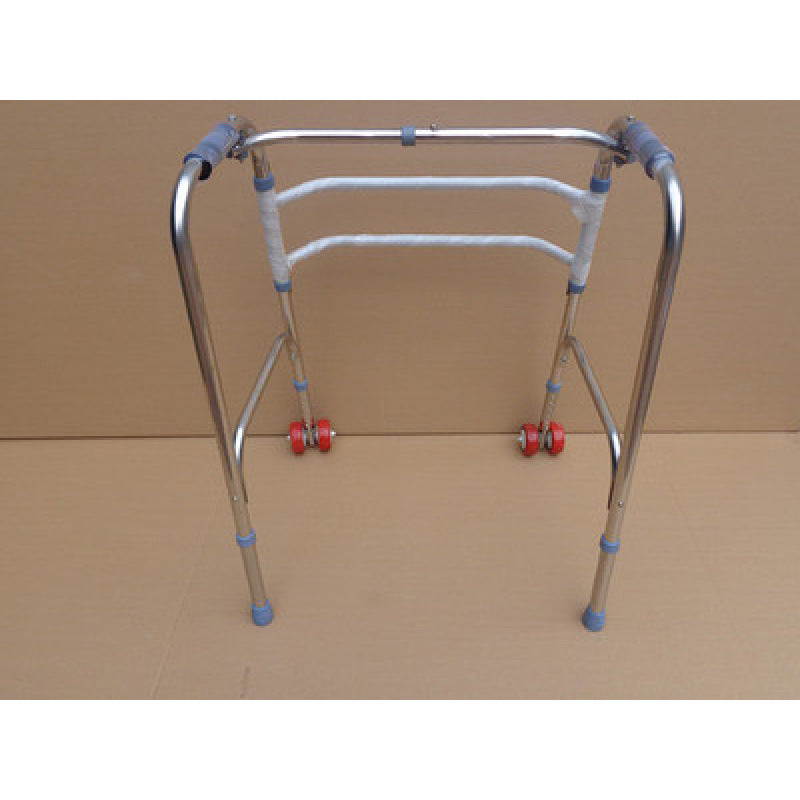 Sturdy, Foldable, Anti-slip Folding Walker for Elderly 不锈钢助行器【带轮】