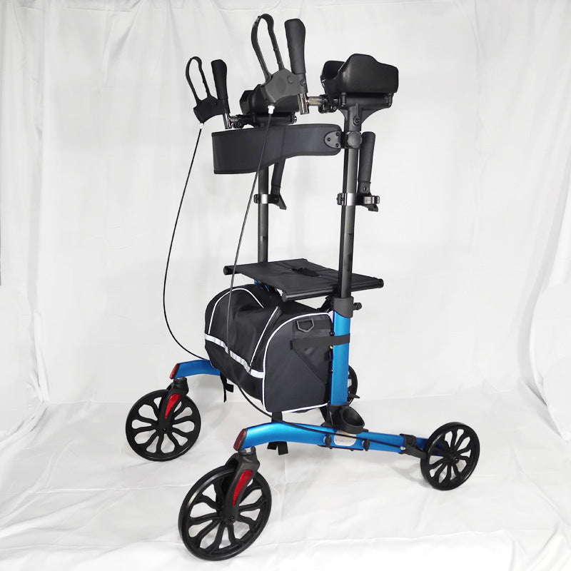 Portable Folding Walker for Elderly 蓝色