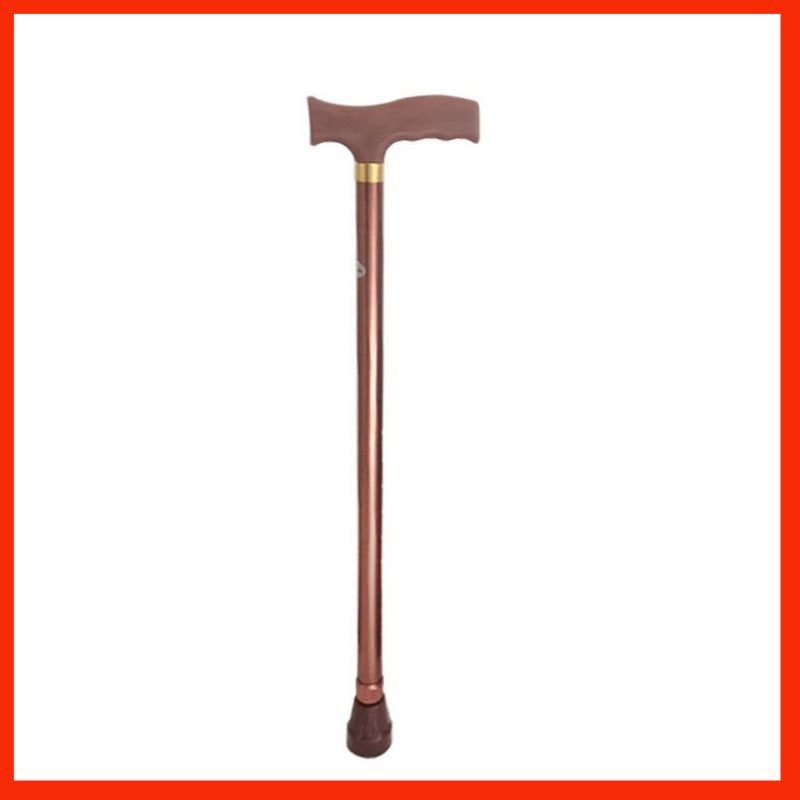 Lightweight Anti-slip Aluminum Alloy Telescopic Walking Canes for Seniors 铝合金金色 +备用脚垫