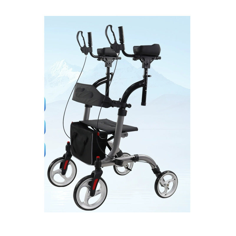 Portable Folding Walker for Elderly 灰色