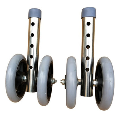 Adjustable Stainless Steel Mobility Walker Accessories 加粗管28大双轮一对（送脚垫）